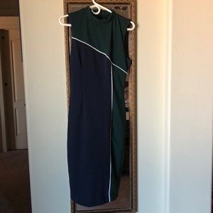 Office color block dress